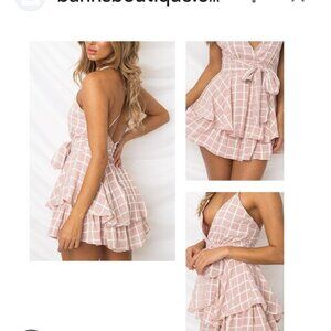 NWT Gingham Romper